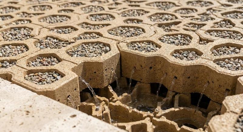 Le rev&ecirc;tement perm&eacute;able &agrave; Migni&egrave;res pour des ext&eacute;rieurs sans flaques